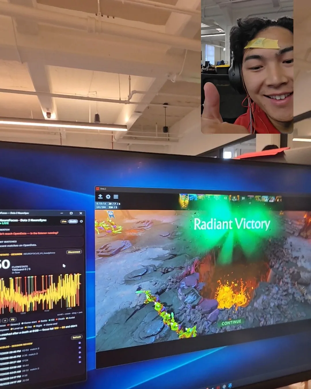 Marcus Vance testing during live telemetry session